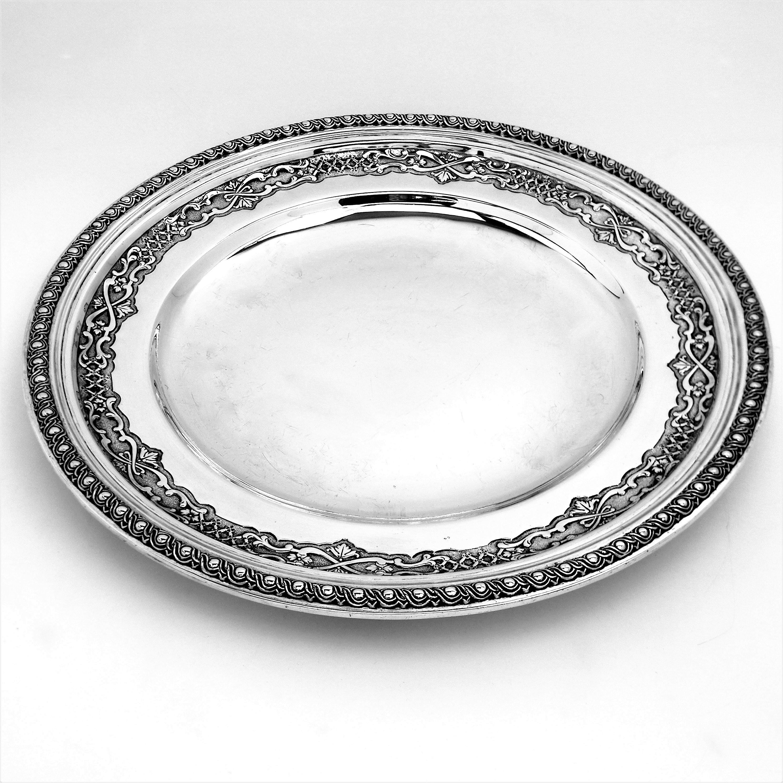 Antique French Solid Silver Soup Tureen on Stand circa 1890 Platter Cardeilhac 3