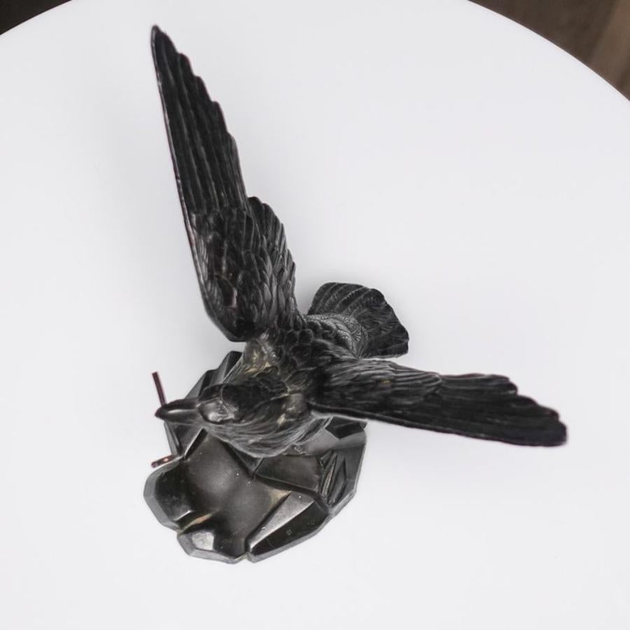Antike Französisch Spelter Adler Thema Uhrenhalter (Zink) im Angebot