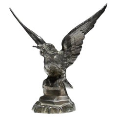 Antike Französisch Spelter Adler Thema Uhrenhalter