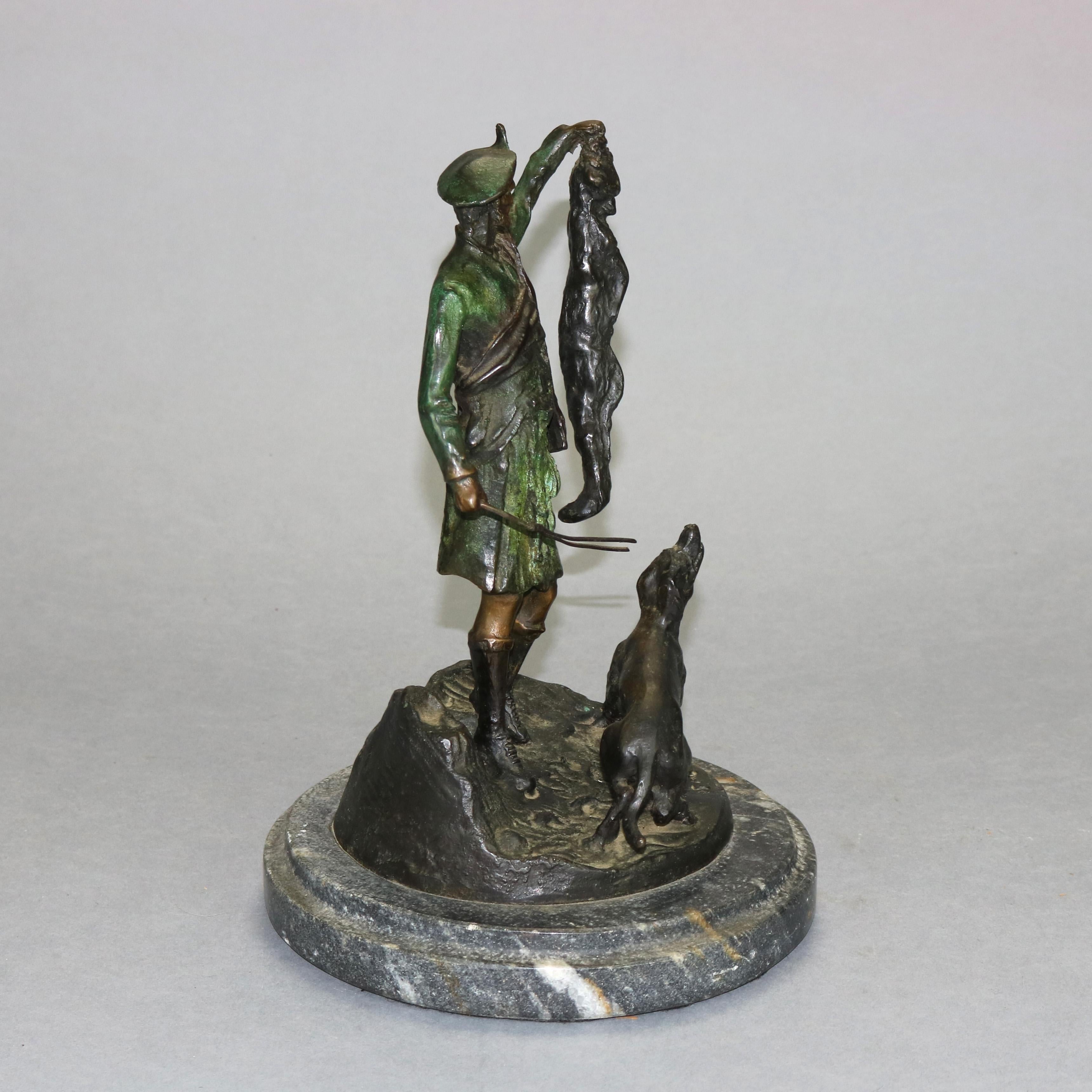 Antique French Sporting Bronze Hunt Sculpture by PJ Mene, 20th Century 2