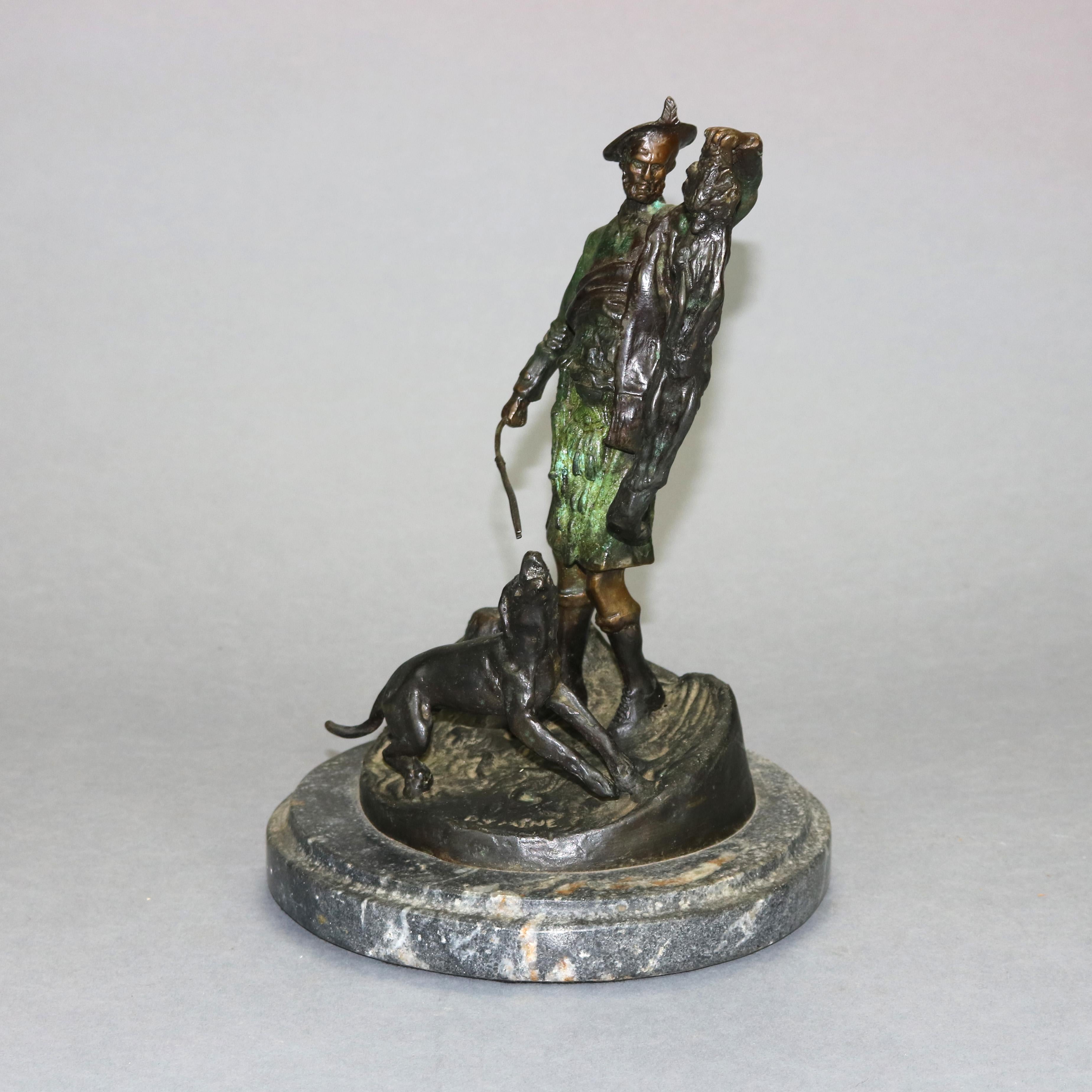 Antique French Sporting Bronze Hunt Sculpture by PJ Mene, 20th Century 3