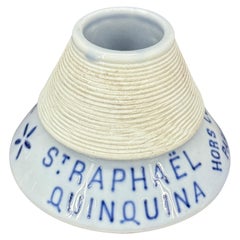 Antique French ST. RAPHAEL QUINQUINA Streichholzhalter mit Schlagbolzen