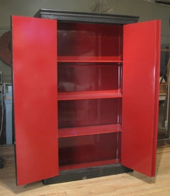 Antique French Steel Safe Cabinet