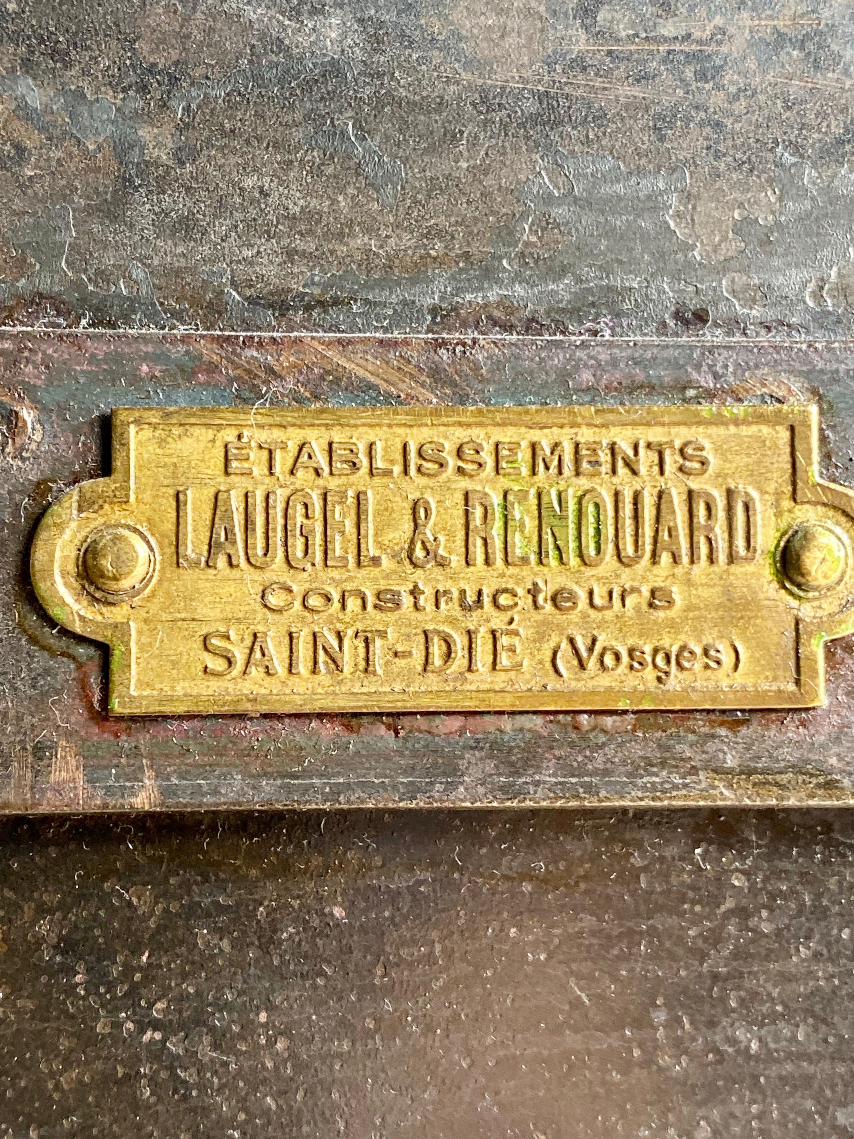 Antique French Steel School Lockers Laugel & Renouard St Die Vosges, circa 1890 7