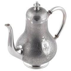 Antique French Sterling Silver Coffee Pot