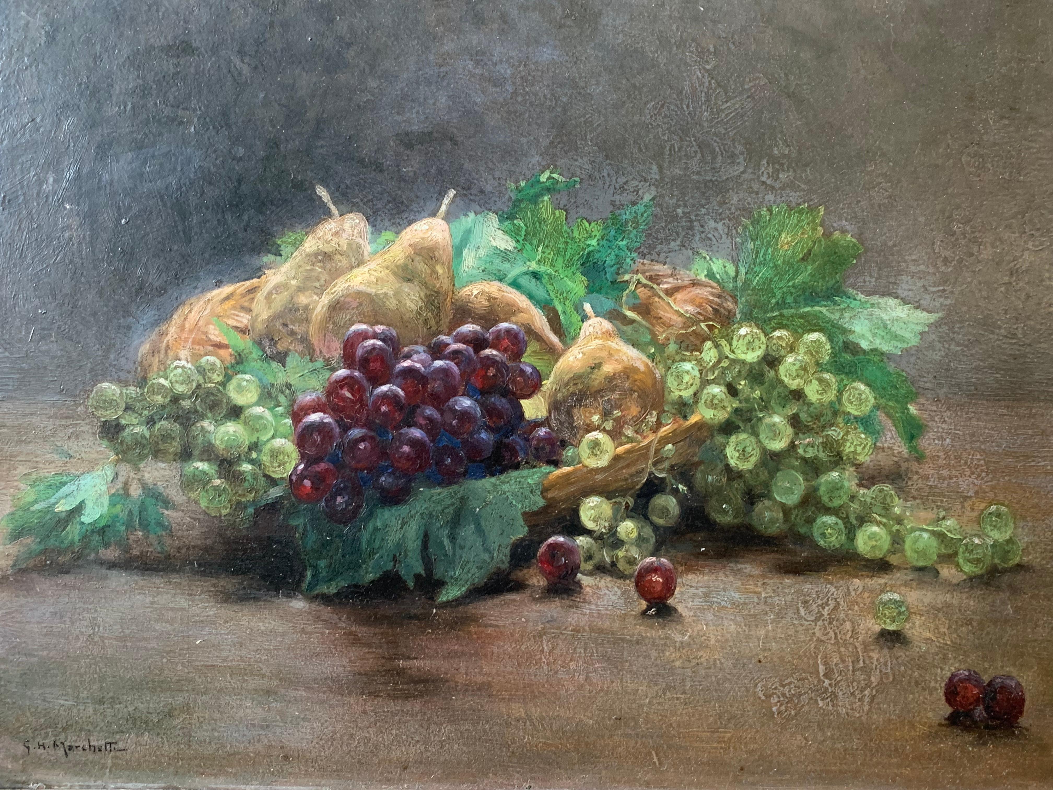 Una deliziosa natura morta francese dei primi del Novecento dipinta a olio su tavola. Un dipinto di frutta di buona qualità con bei dettagli che mostrano la luce e il colore. Firmato in basso a sinistra.

Contattaci direttamente per un preventivo di