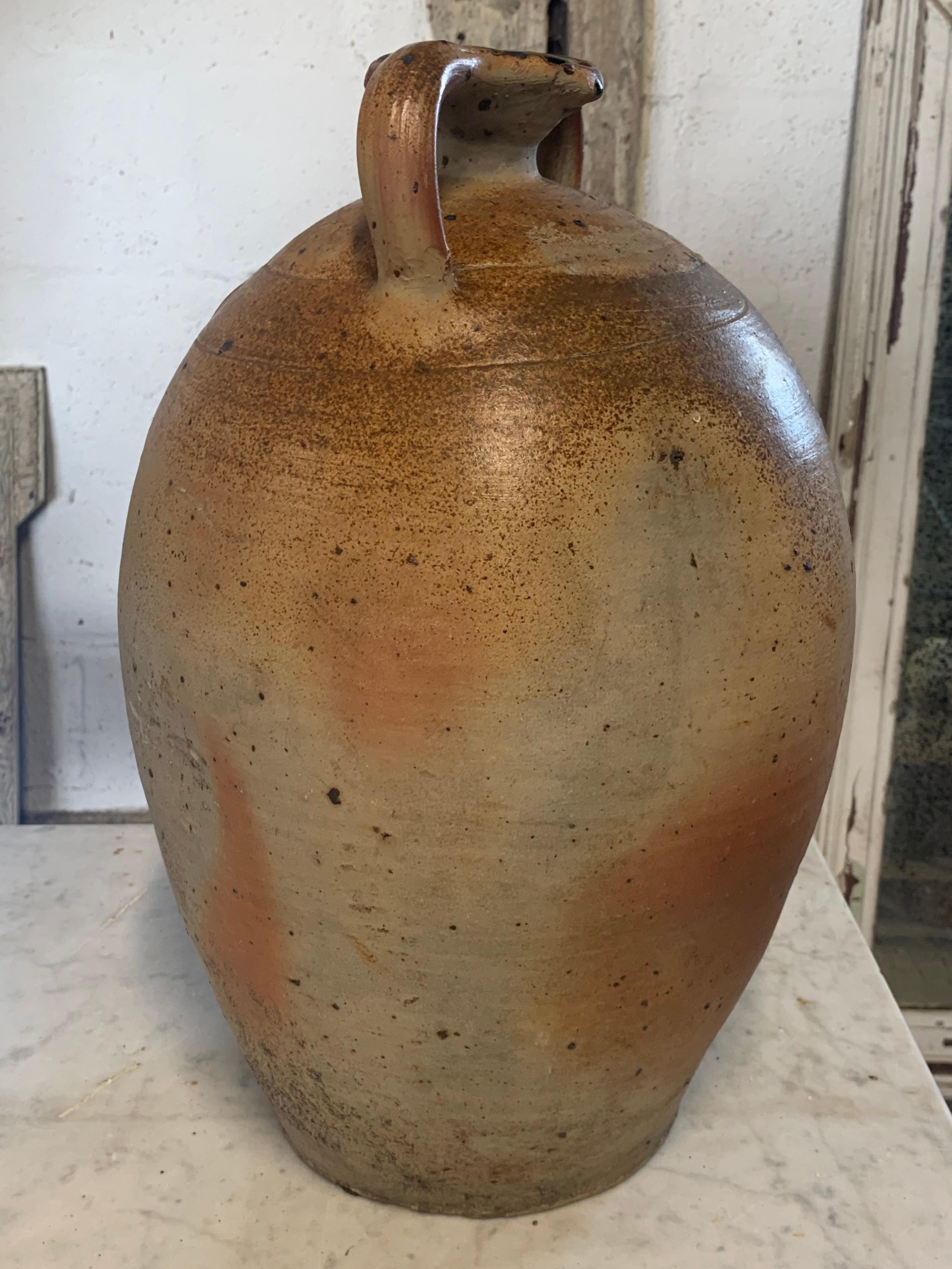 Antique French Stine Flagon  In Good Condition In Ongar, GB