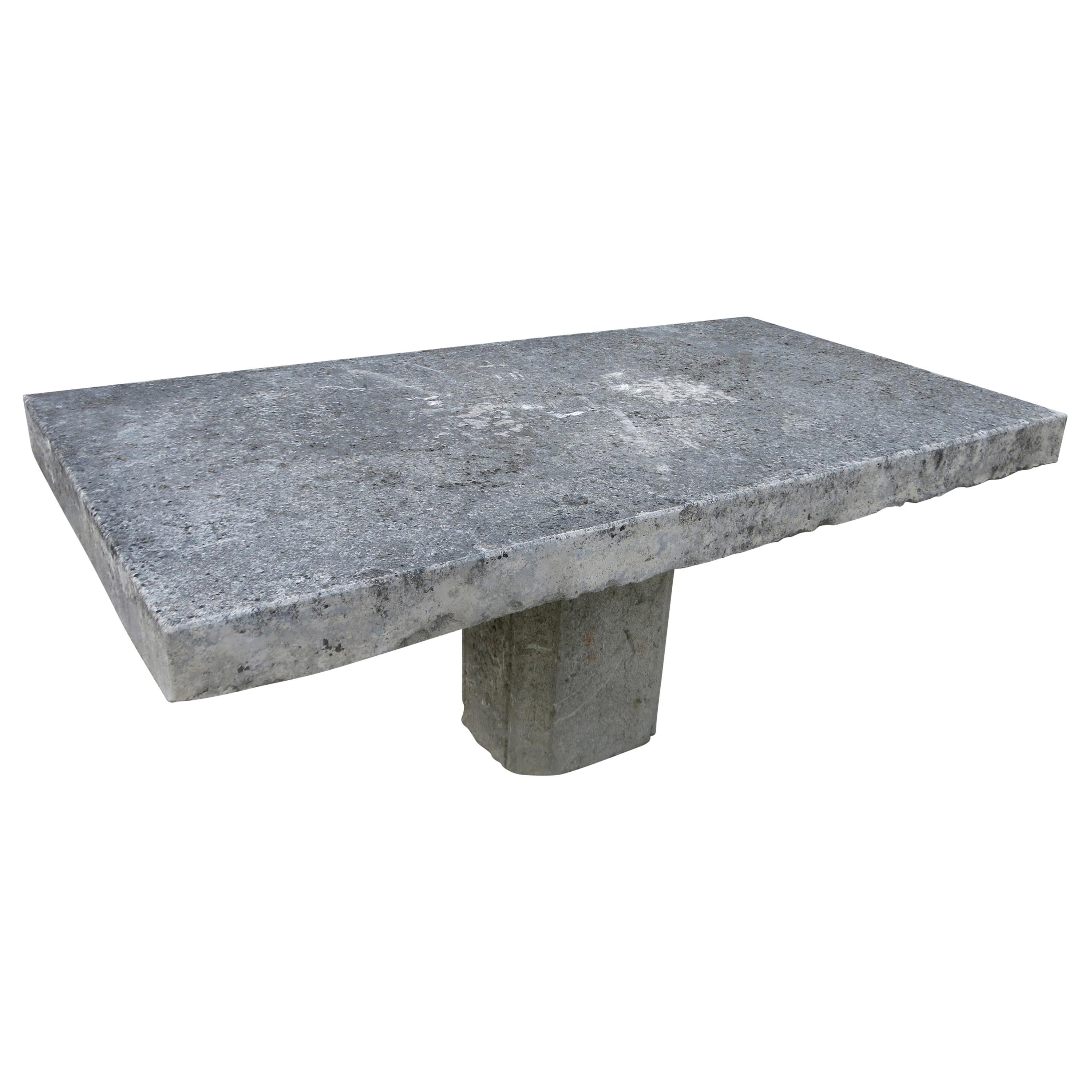 Antique French Stone Table on Base, circa 1880