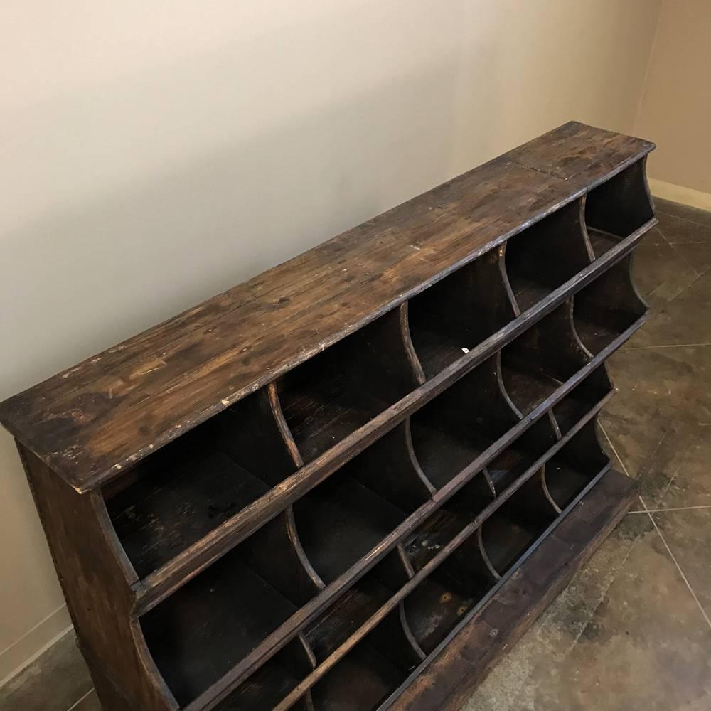 Antique French Store Display Shelf Bin In Good Condition In Dallas, TX