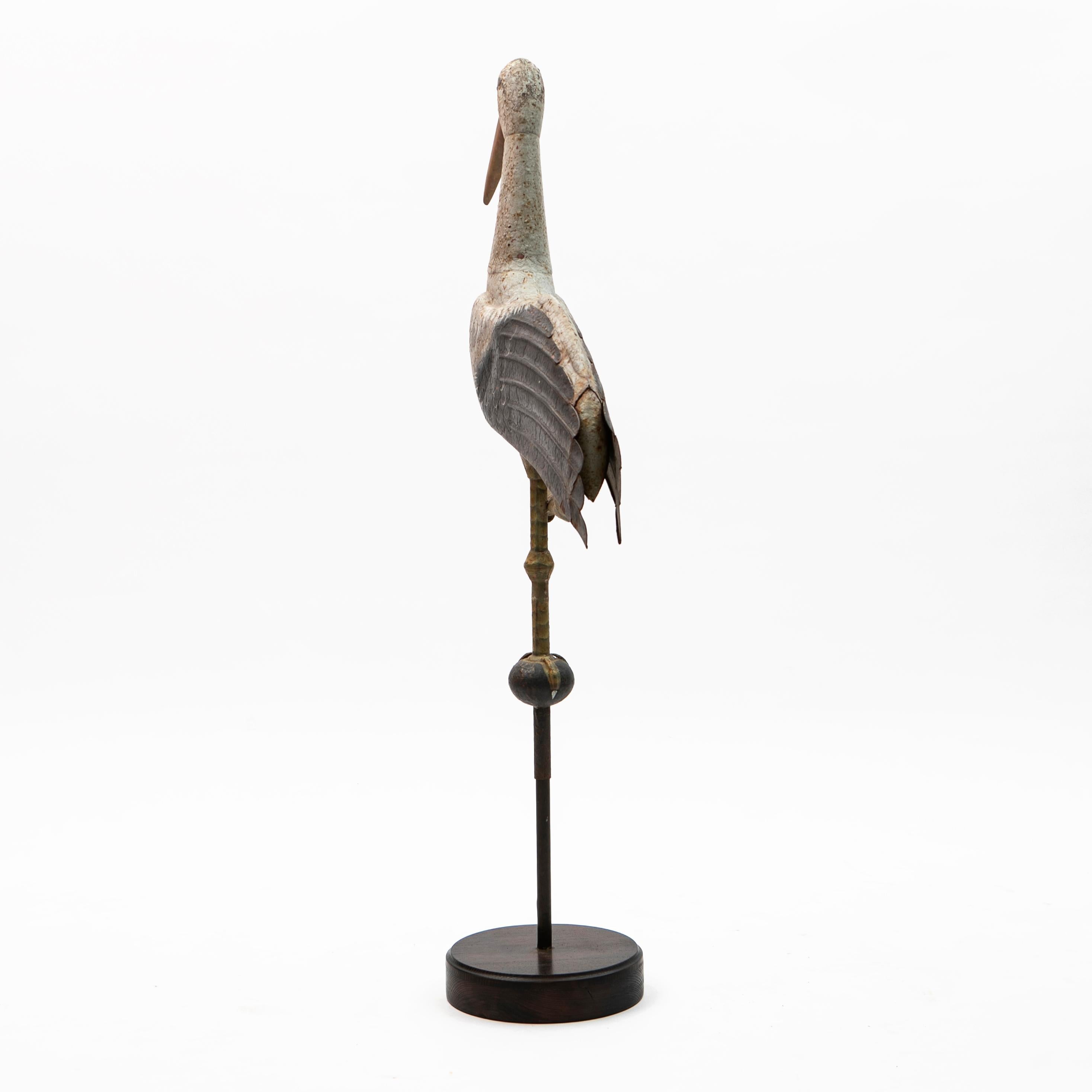 Antique French Stork Weathervane, 19th Century For Sale 8