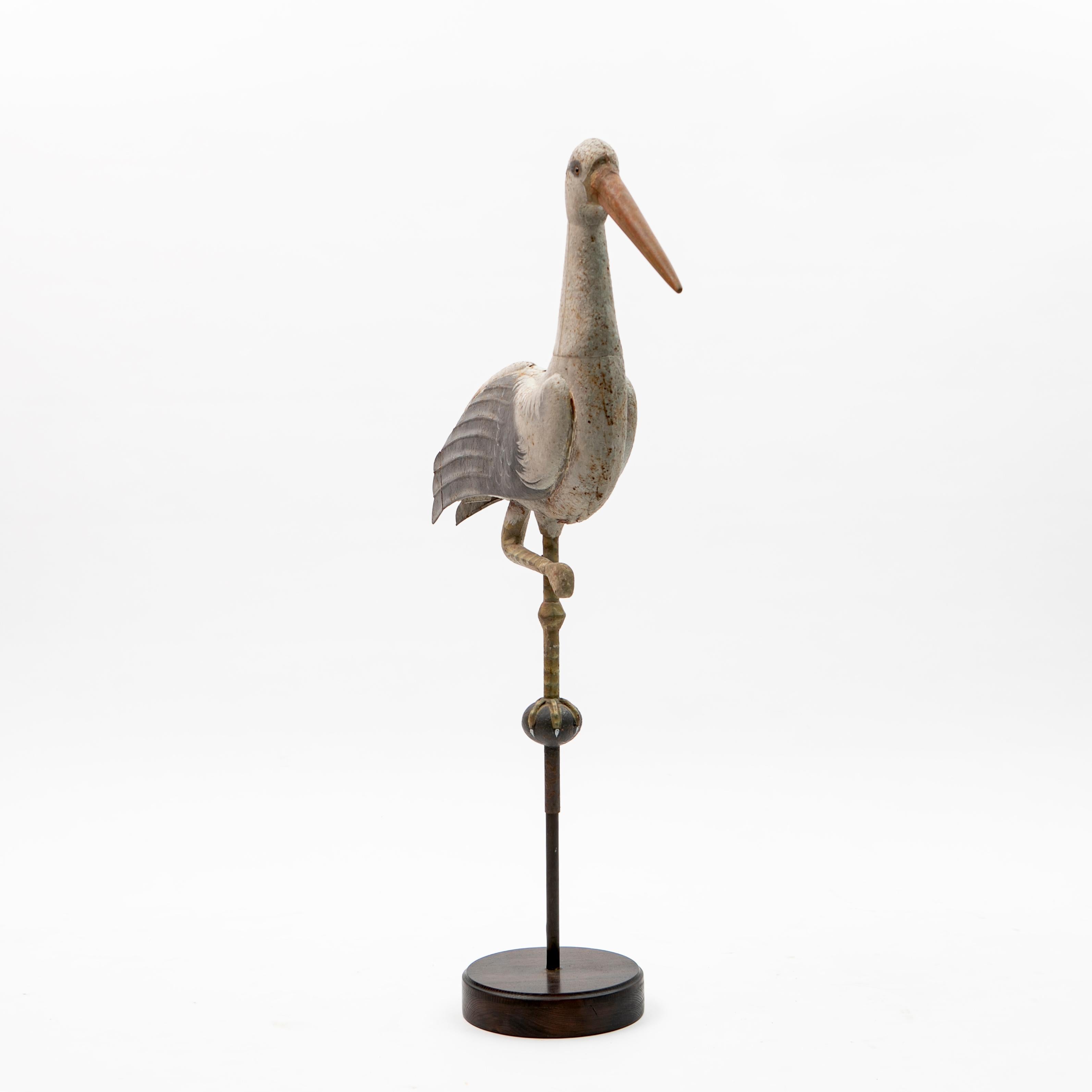 Antike französische Stork-Wetterfahne, 19. Jahrhundert (Sonstiges)