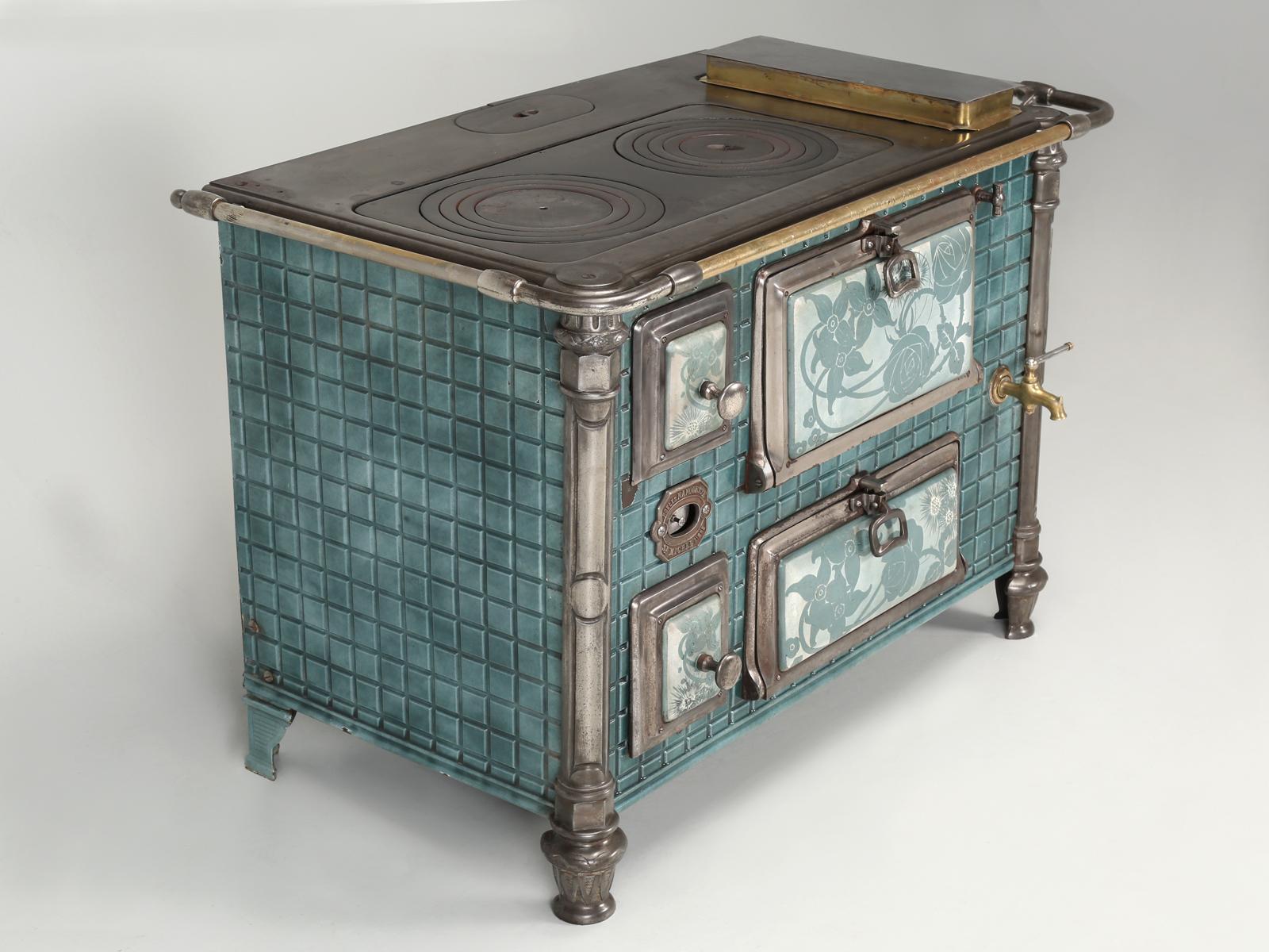 Late 19th Century Antique French Stove or Could be a Great Bar from the Art Nouveau Period