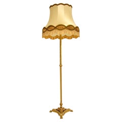 Antique French Style Brass Floor Lamp