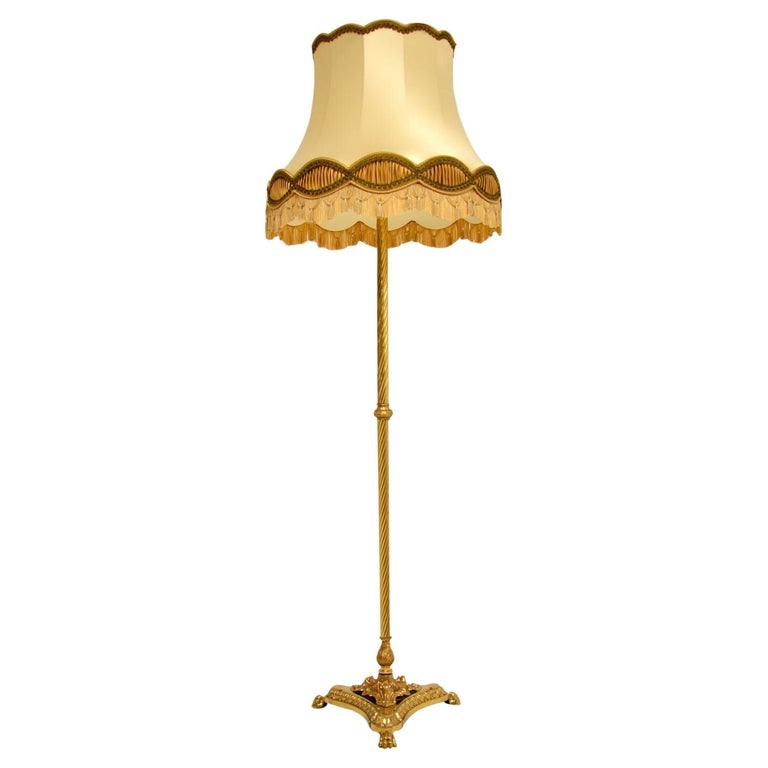 Antique French Style Brass Floor Lamp At 1stdibs Antique French Style Brass Floor Lamp, French Style Floor Lamps
