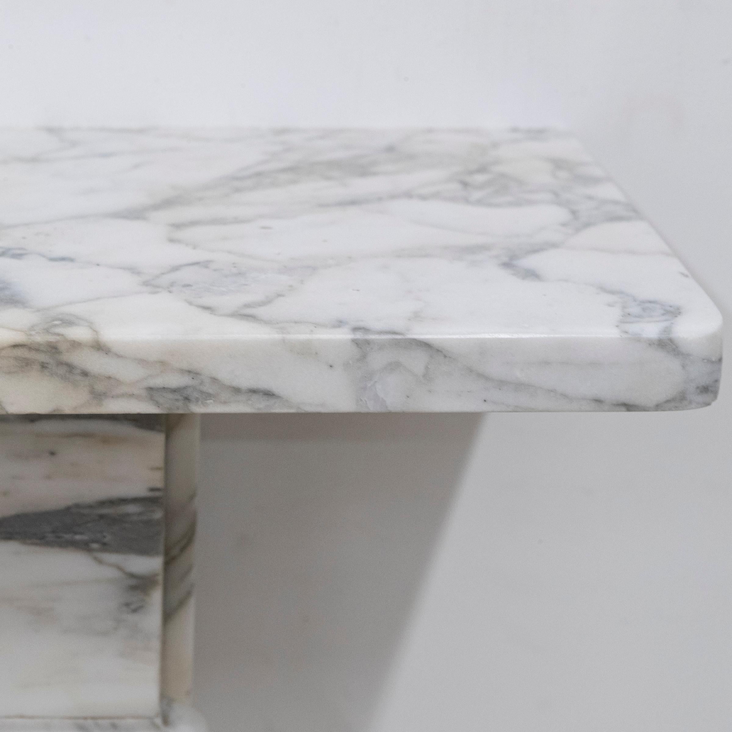 Antique French Style Carved Marble Fireplace For Sale 10