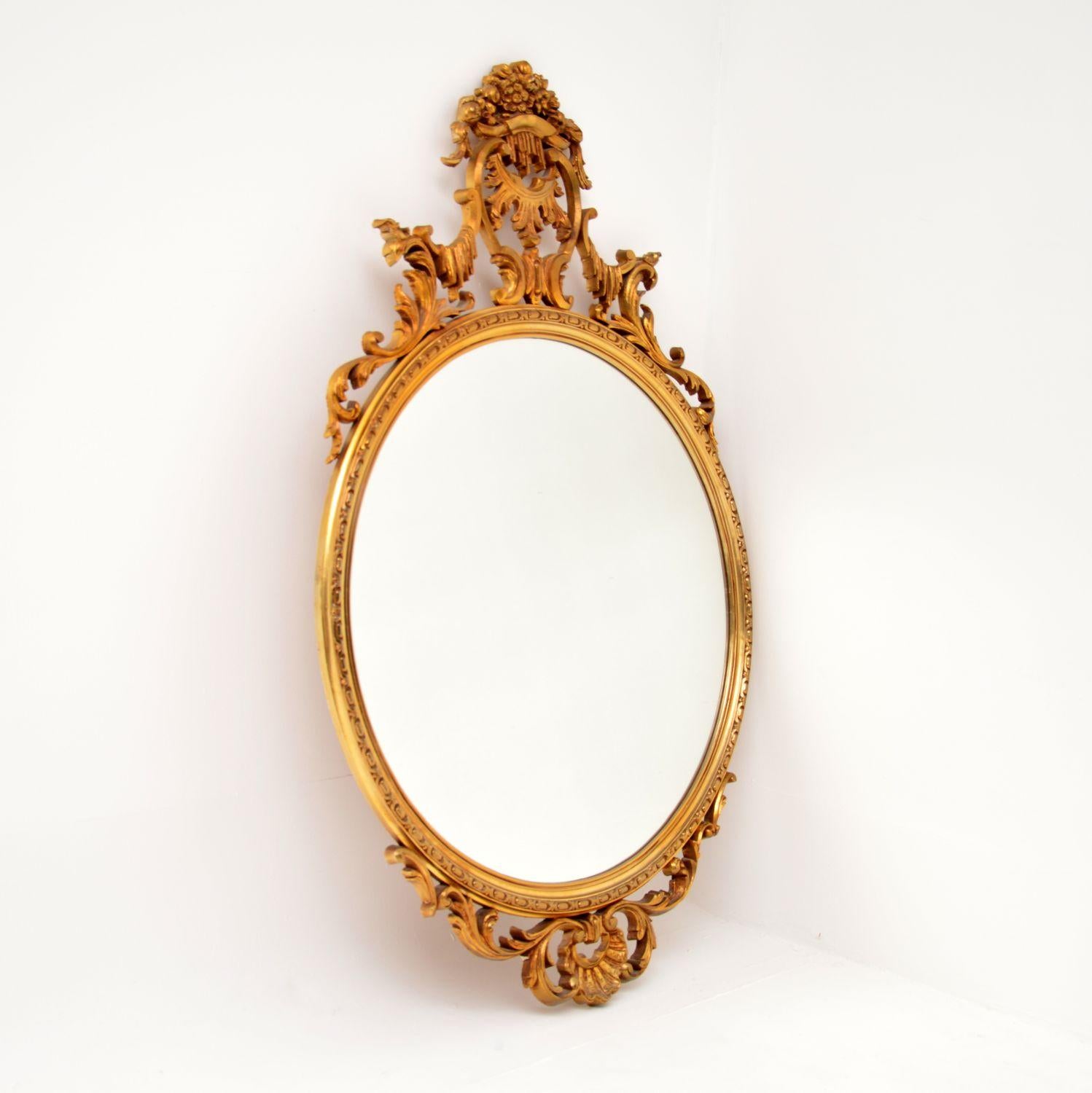 Rococo Antique French Style Gilt Mirror