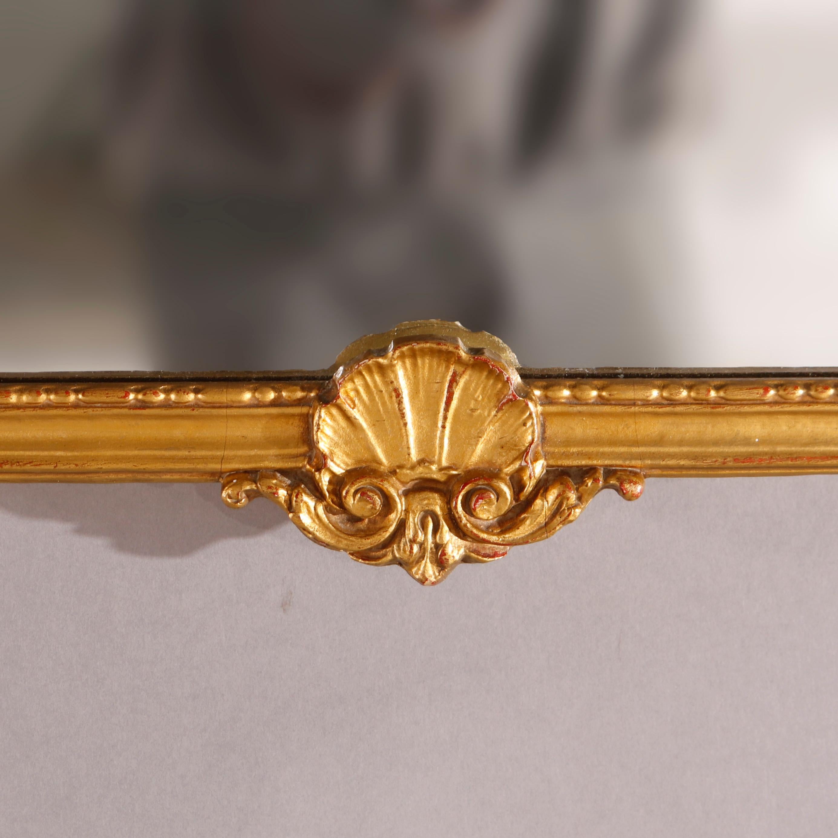 Antique French Style Giltwood Wall Mirror circa 1920 2