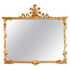 Antique French Style Giltwood Wall Mirror circa 1920
