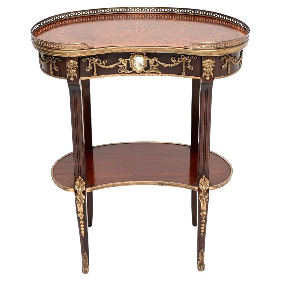 Antique French Style Kidney Side Table