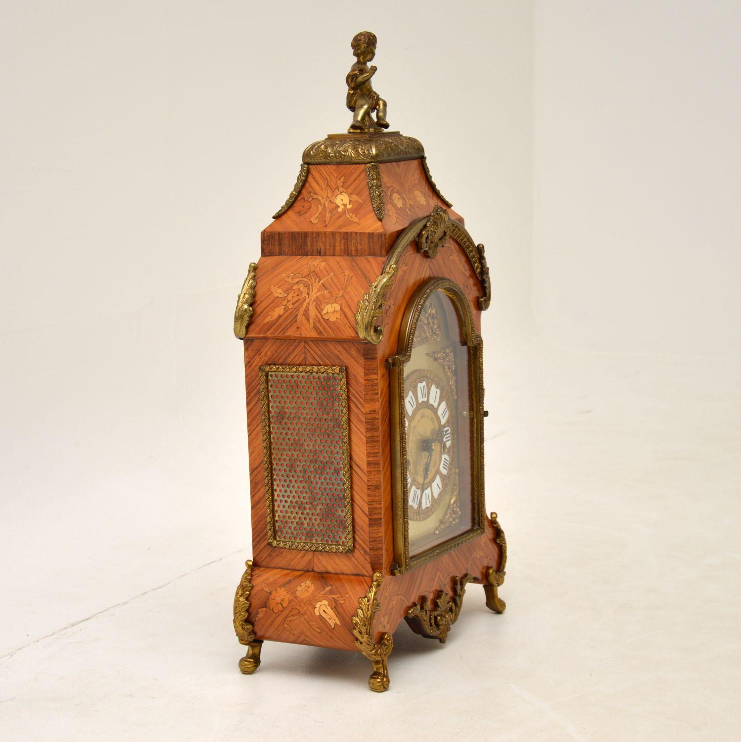 Antique French Style Kingwood Mantel Clock 2