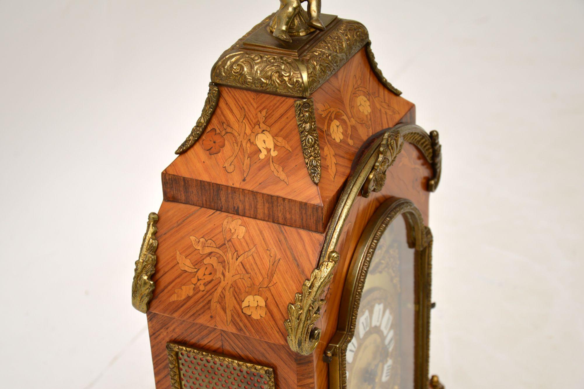 Antique French Style Kingwood Mantel Clock 3
