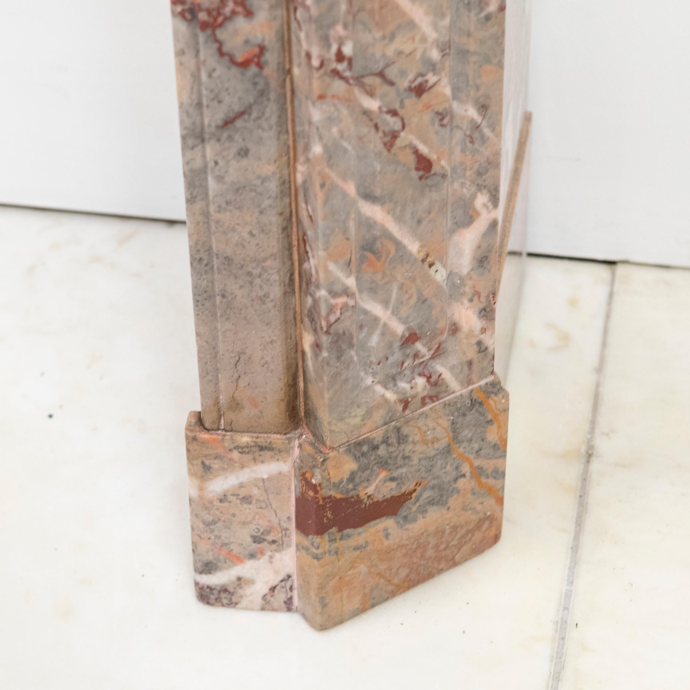 Antique French Style Louis Pompadour ashburton Marble Fireplace For Sale 6