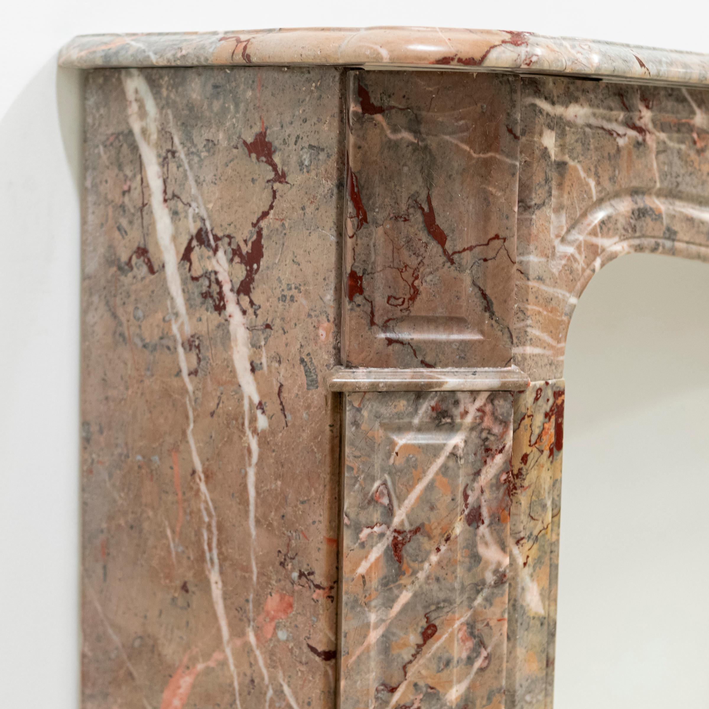 Antique French Style Louis Pompadour ashburton Marble Fireplace For Sale 2