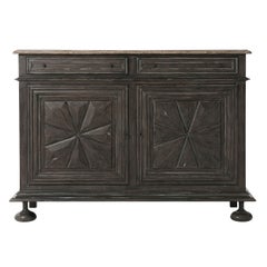 Antique French Style Oak Cabinet