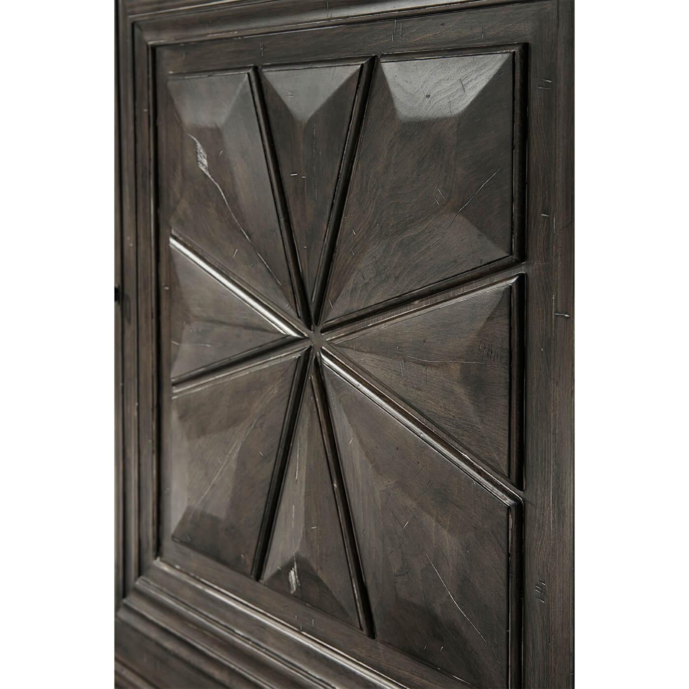 Contemporary Antique French Style Oak Cabinet