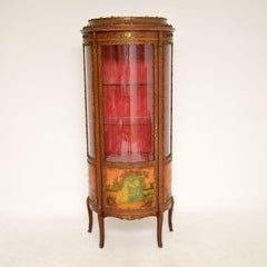 Antique French Style Ormolu Mounted Display Cabinet