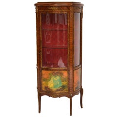 Antique French Style Ormolu Mounted Display Cabinet