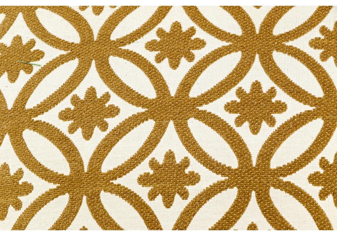 Fabric Antique French Style Paint Decorated And Gilt Fauteuil For Sale