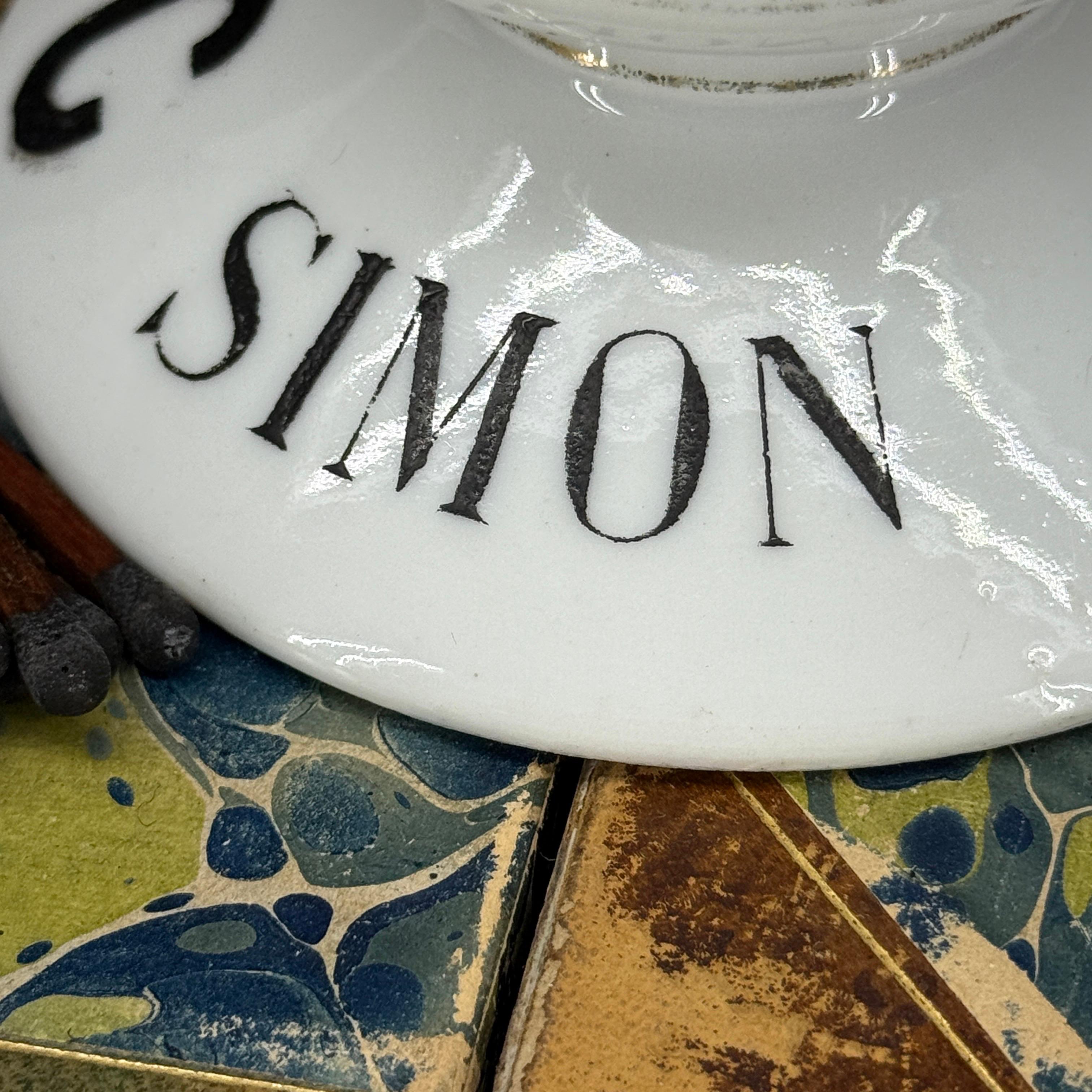 Antique French SUC Simon Match Holder With Striker For Sale 6