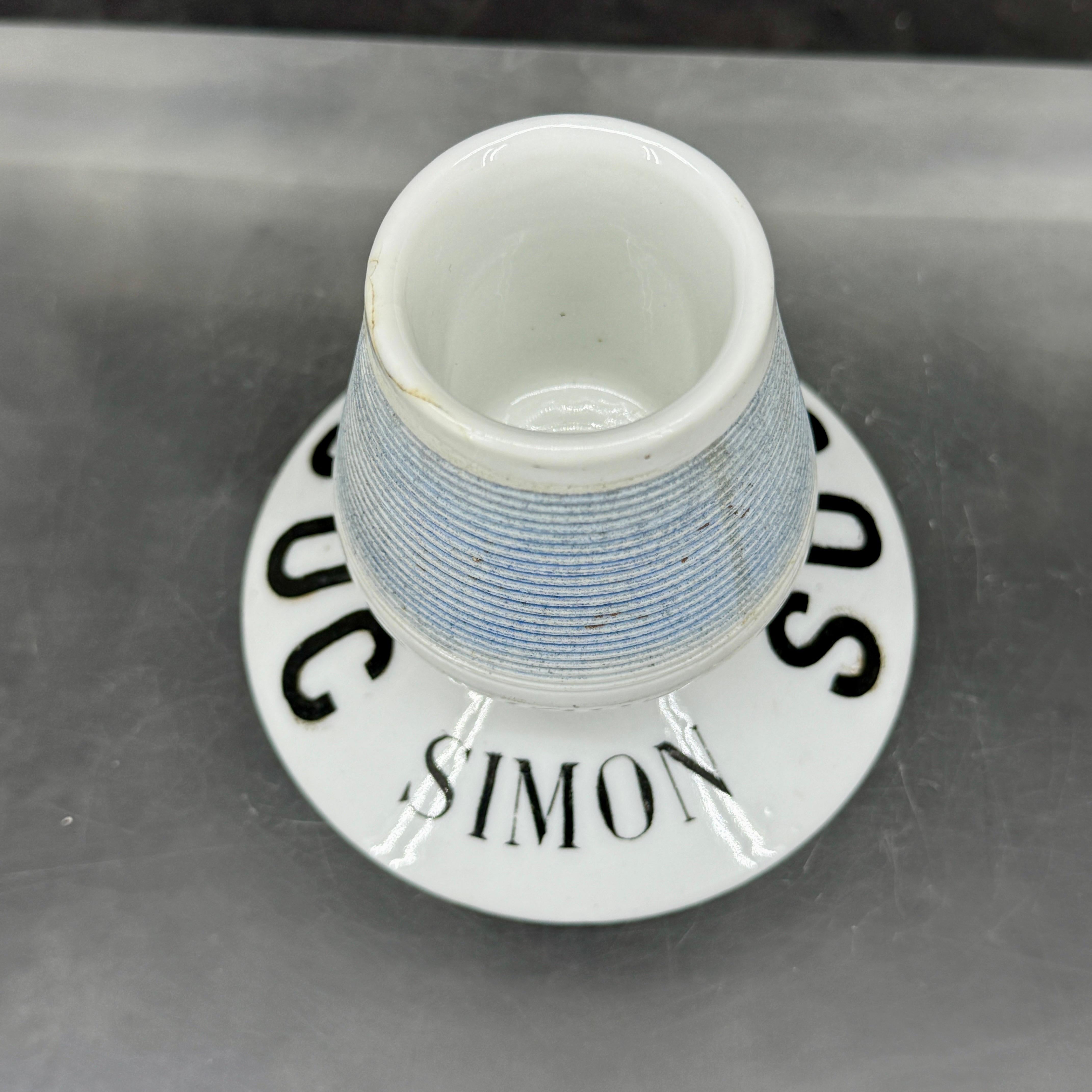Antique French SUC Simon Match Holder With Striker For Sale 1