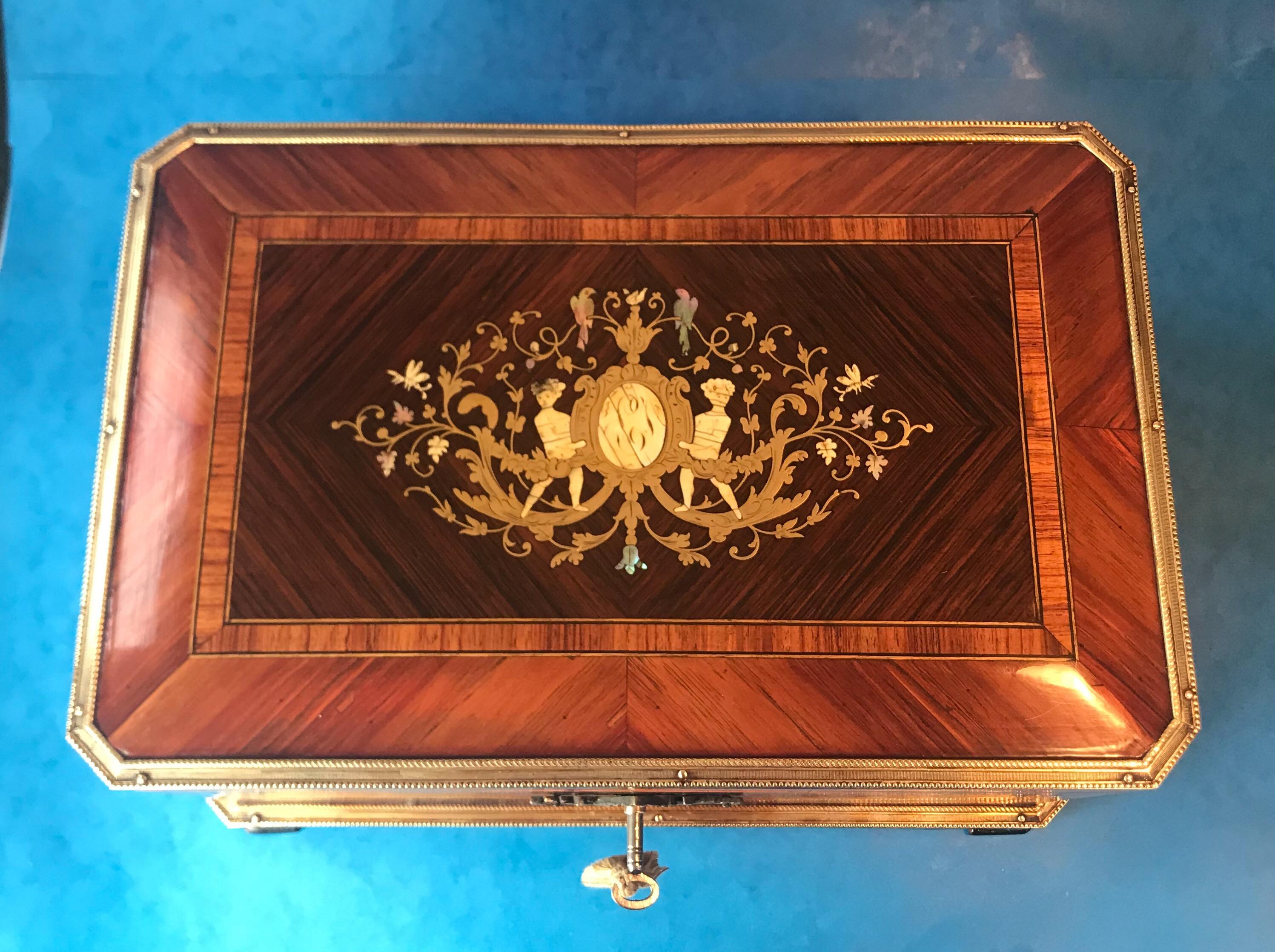 19th Century Antique French Table Box For Sale