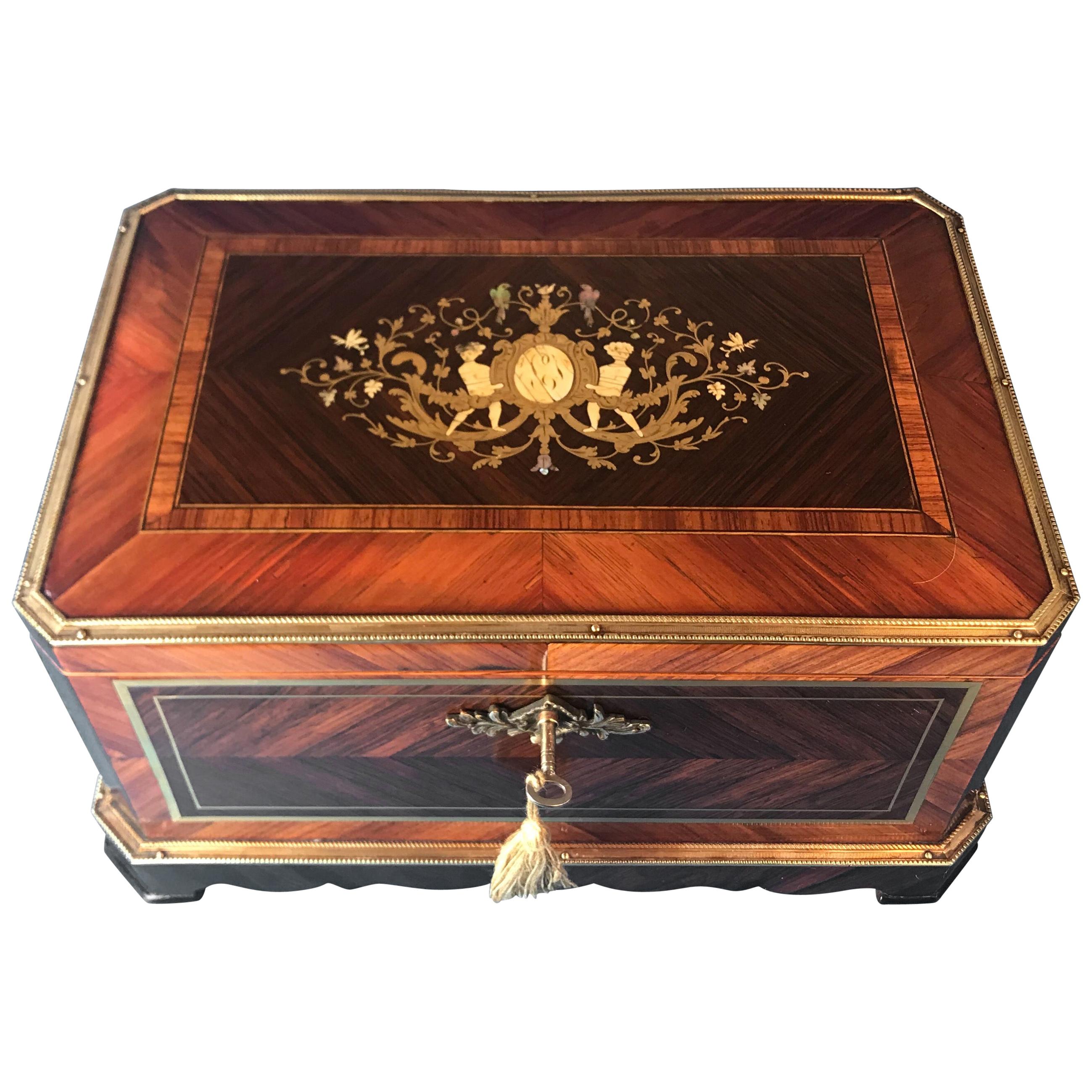 Antique French Table Box For Sale