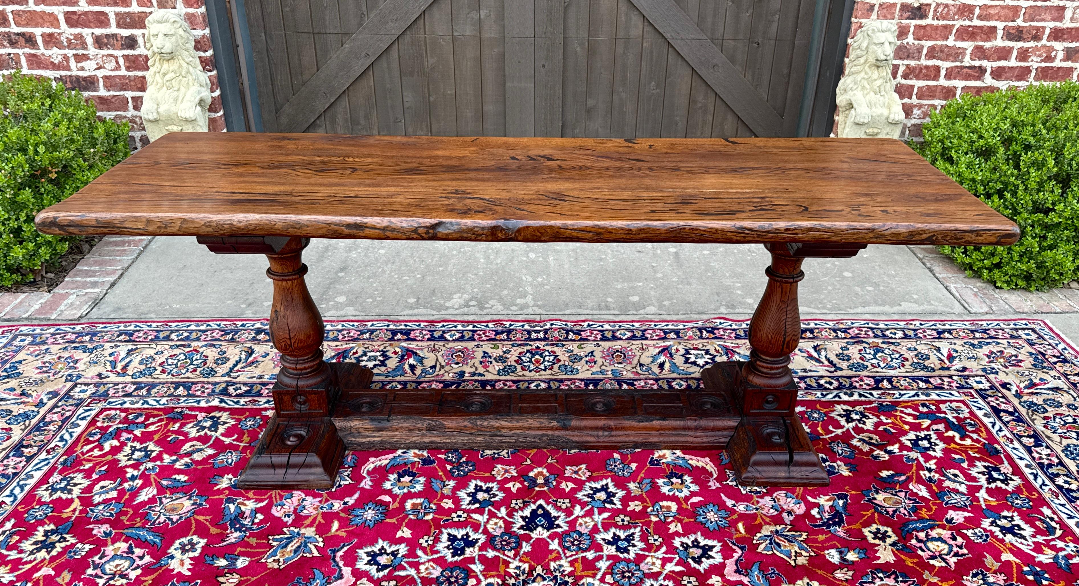 Antique French Table Farmhouse Monk Refectory Monastery Baluster Oak Late 18C 6