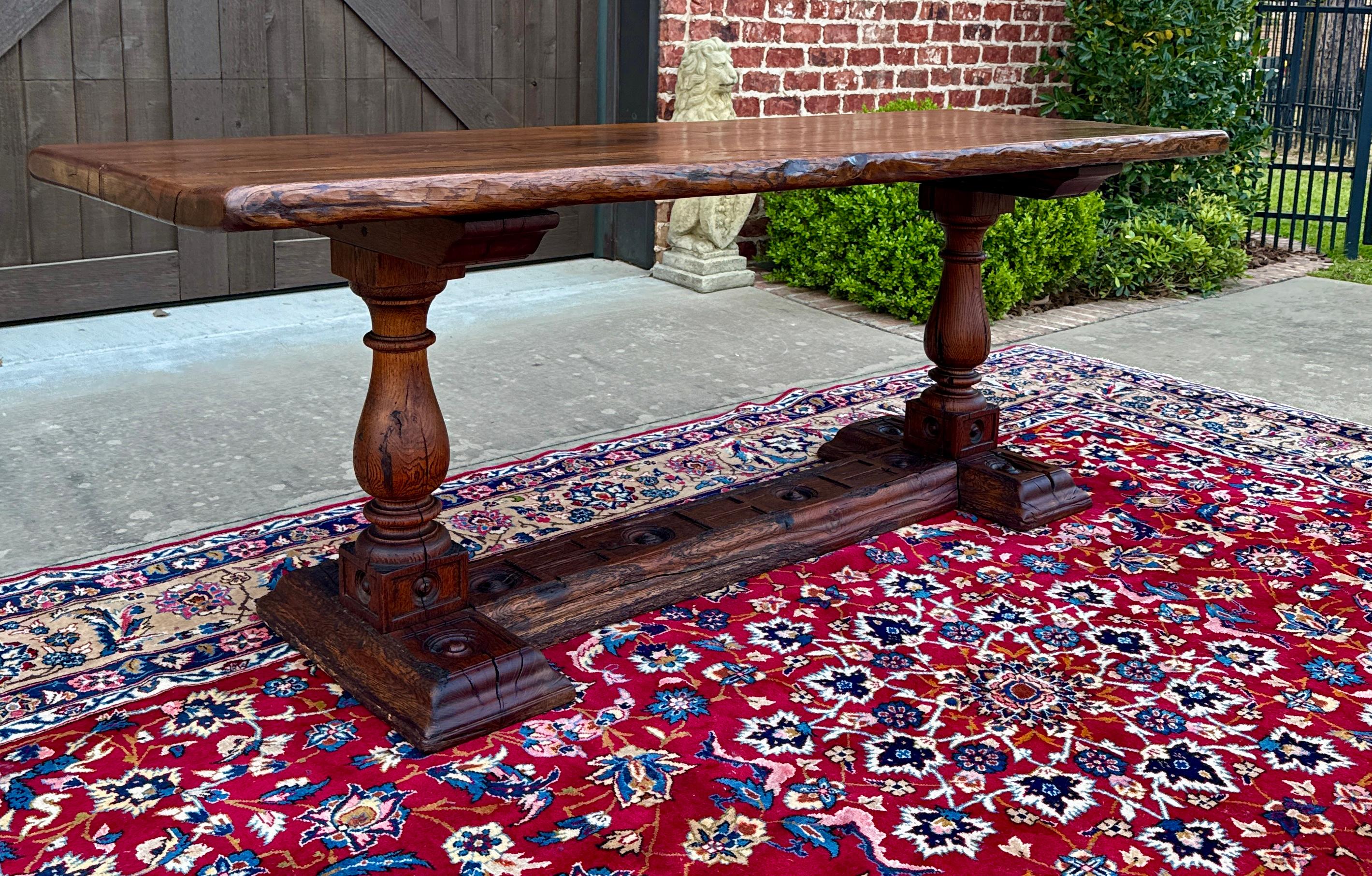 Antique French Table Farmhouse Monk Refectory Monastery Baluster Oak Late 18C 10
