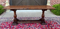 Antique French Table Farmhouse Monk Refectory Monastery Baluster Oak Late 18C