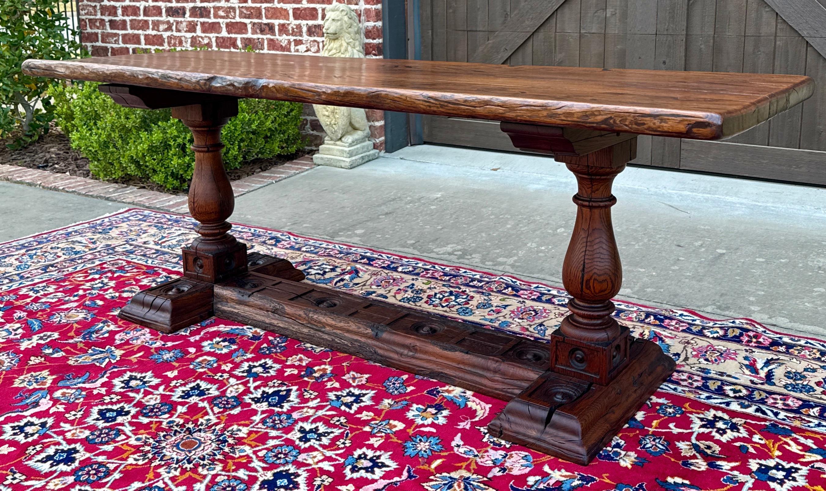 Antique French Table Farmhouse Monk Refectory Monastery Baluster Oak Late 18C 14