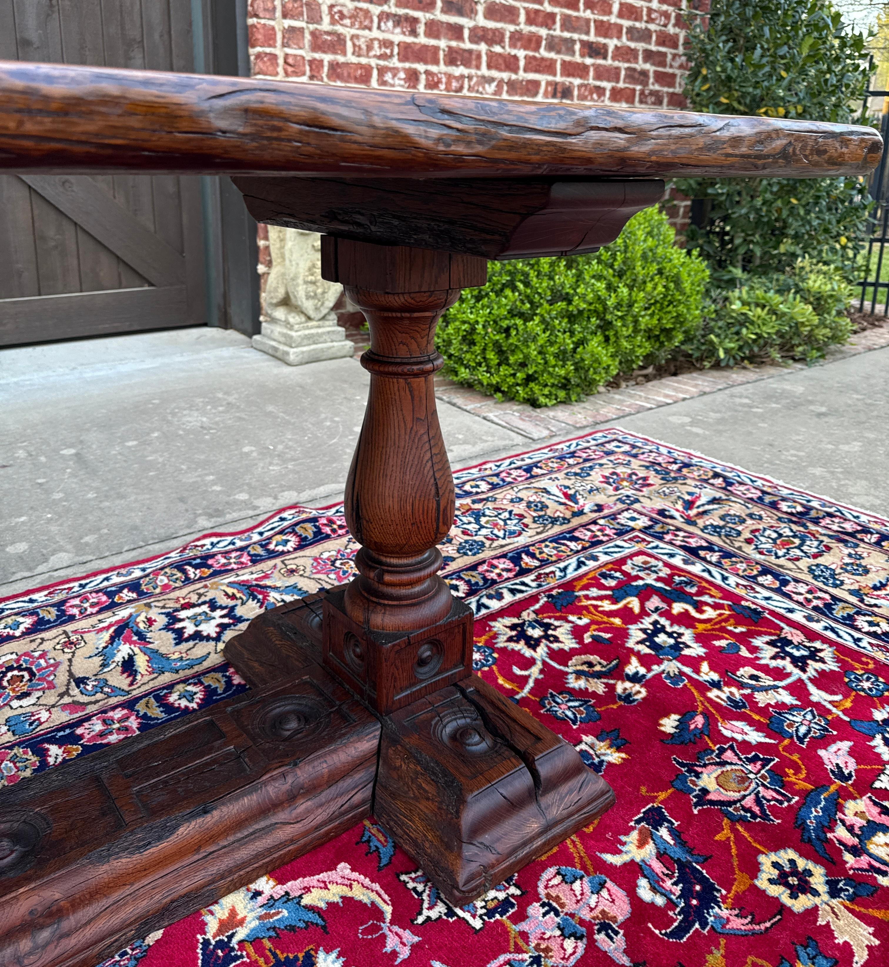 Antique French Table Farmhouse Monk Refectory Monastery Baluster Oak Late 18C 1