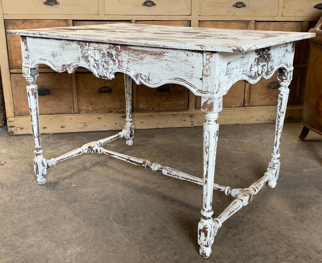 Hand-Carved Antique French Table For Sale