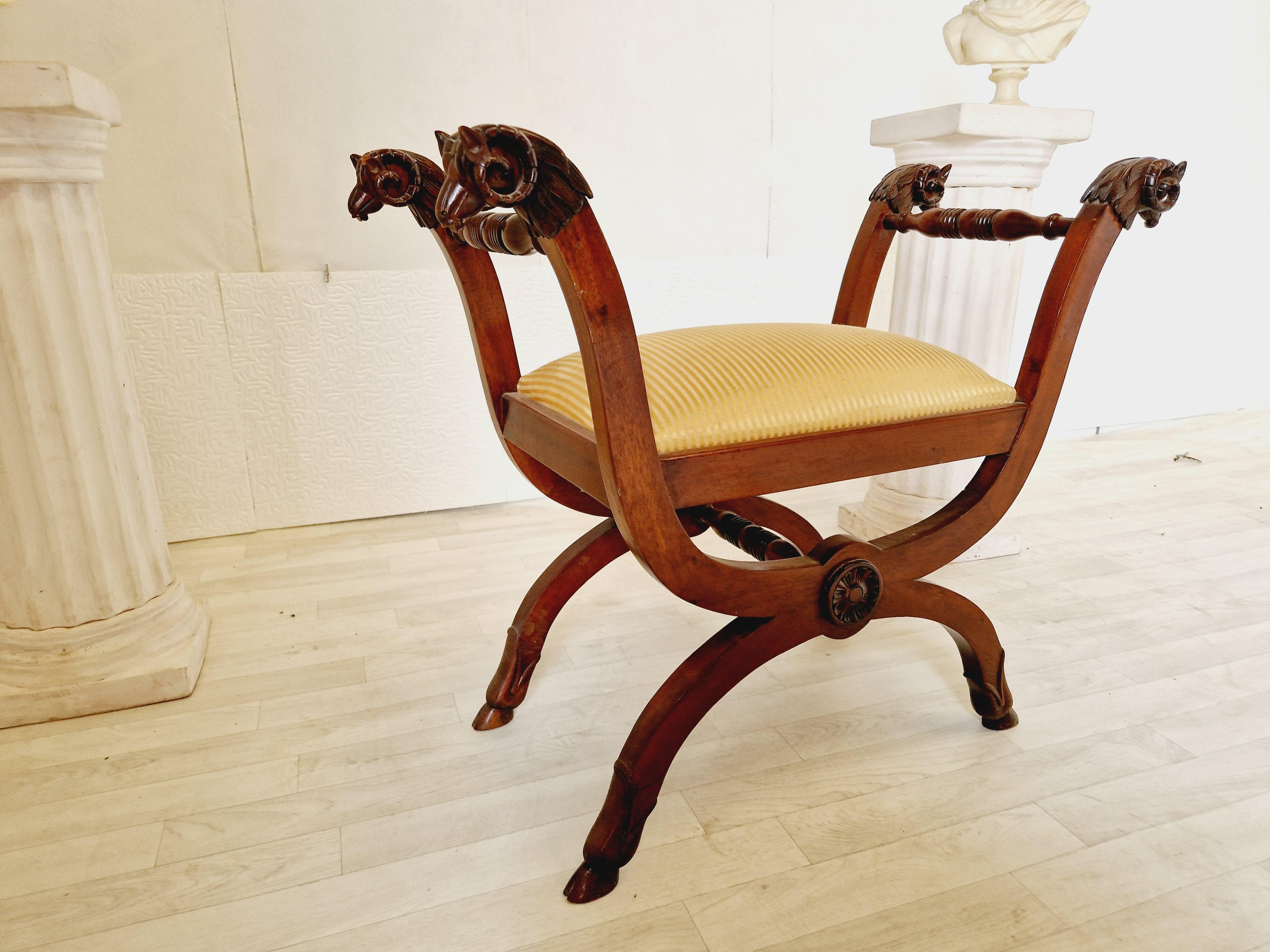 XIX secolo Sedile Tabouret francese antico in vendita