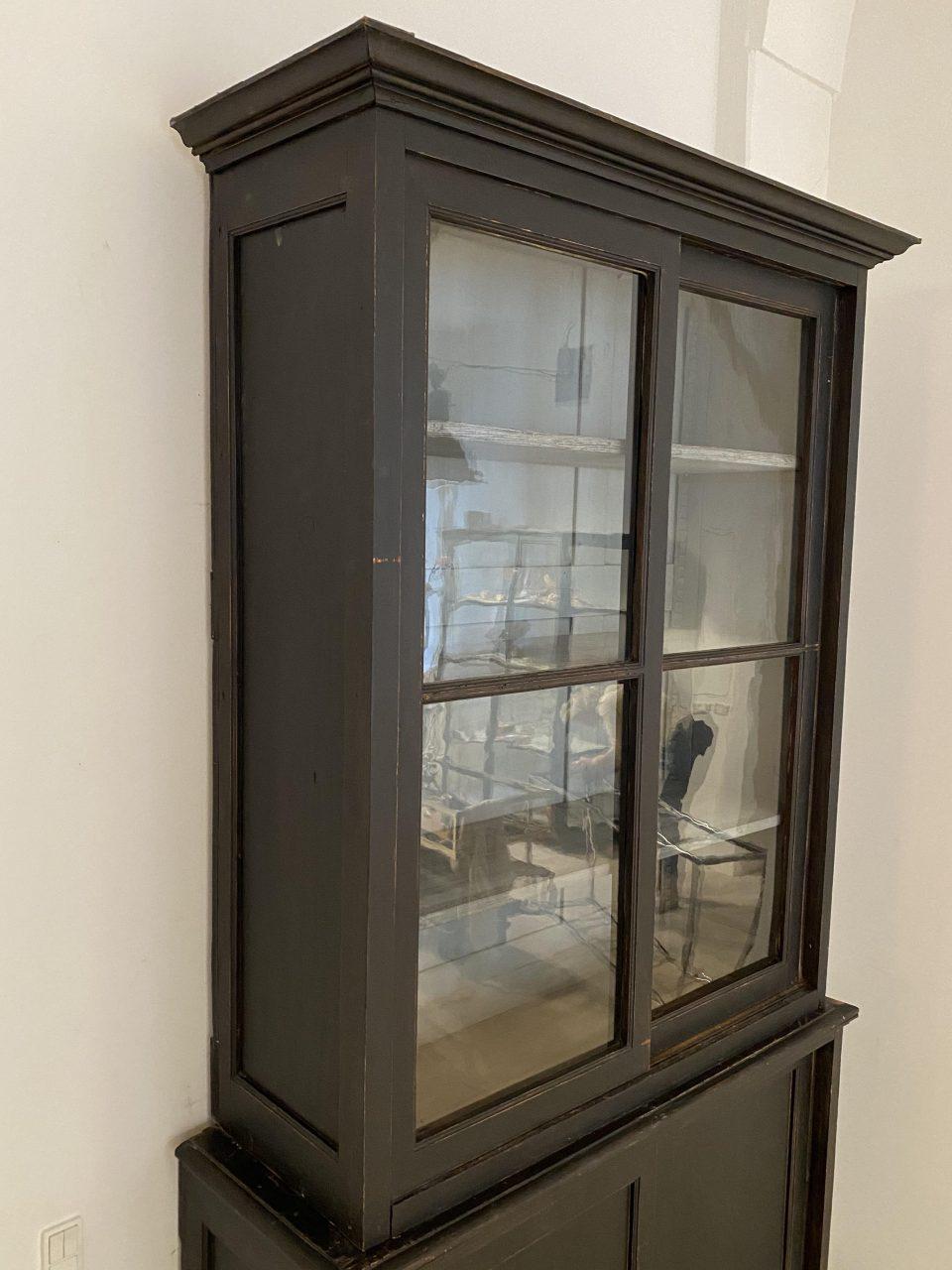 Antique French Tallboy / Display / Bookcase Cabinet In Good Condition In Copenhagen K, DK