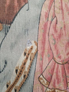 Antique French Tapestry 19th Century Large Verdure