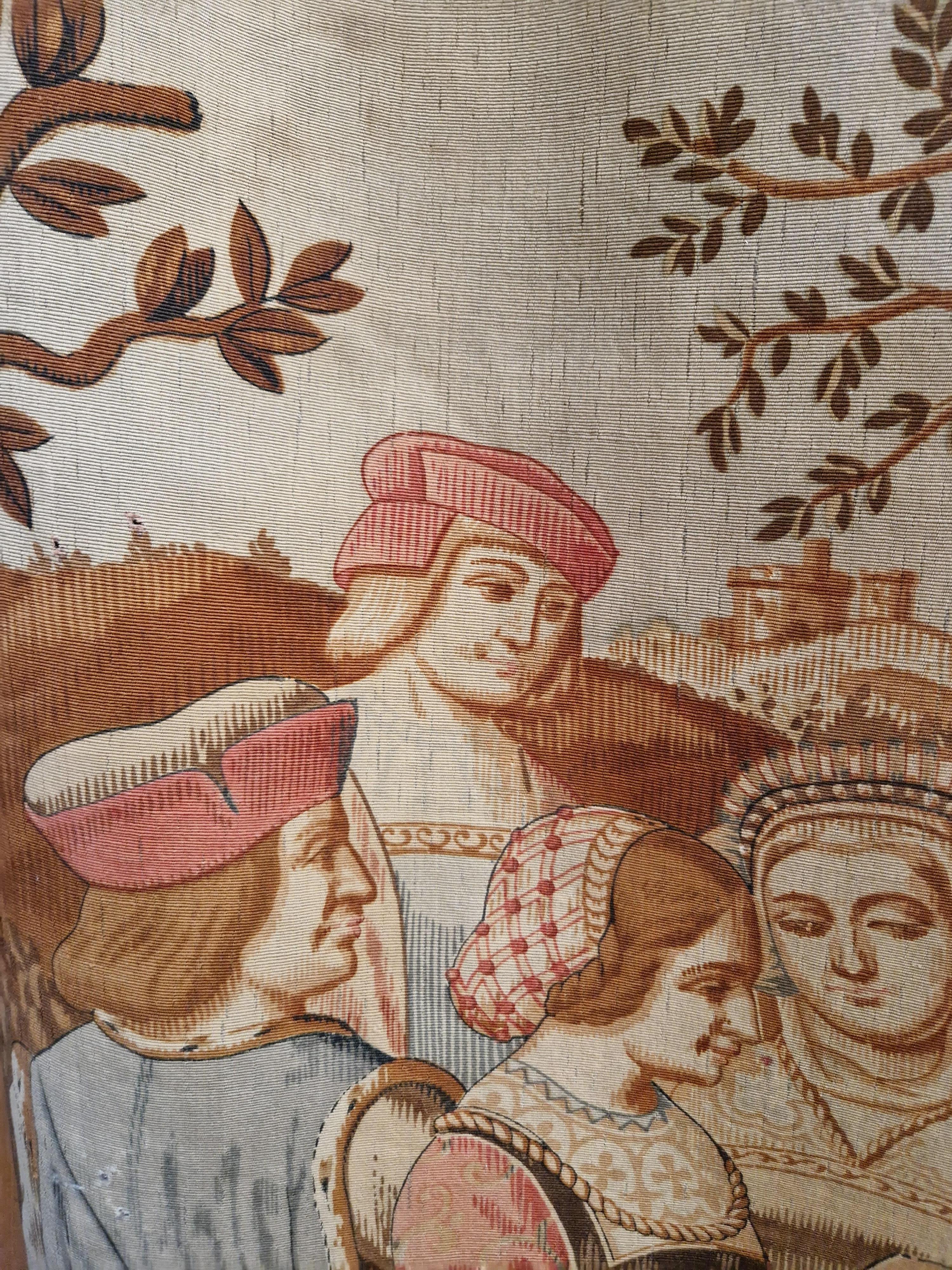Antique French Tapestry 19th Century Large Verdure 2