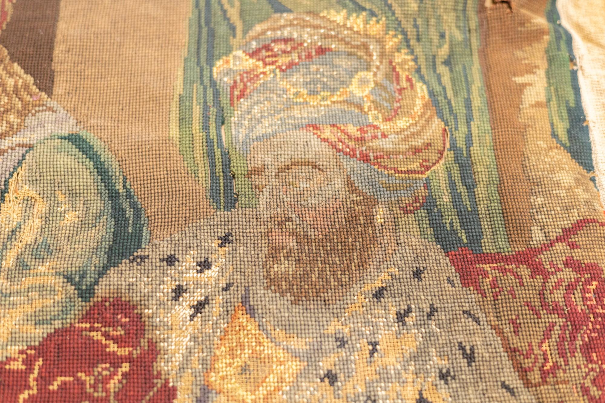 Antiker französischer Wandteppich 3'5