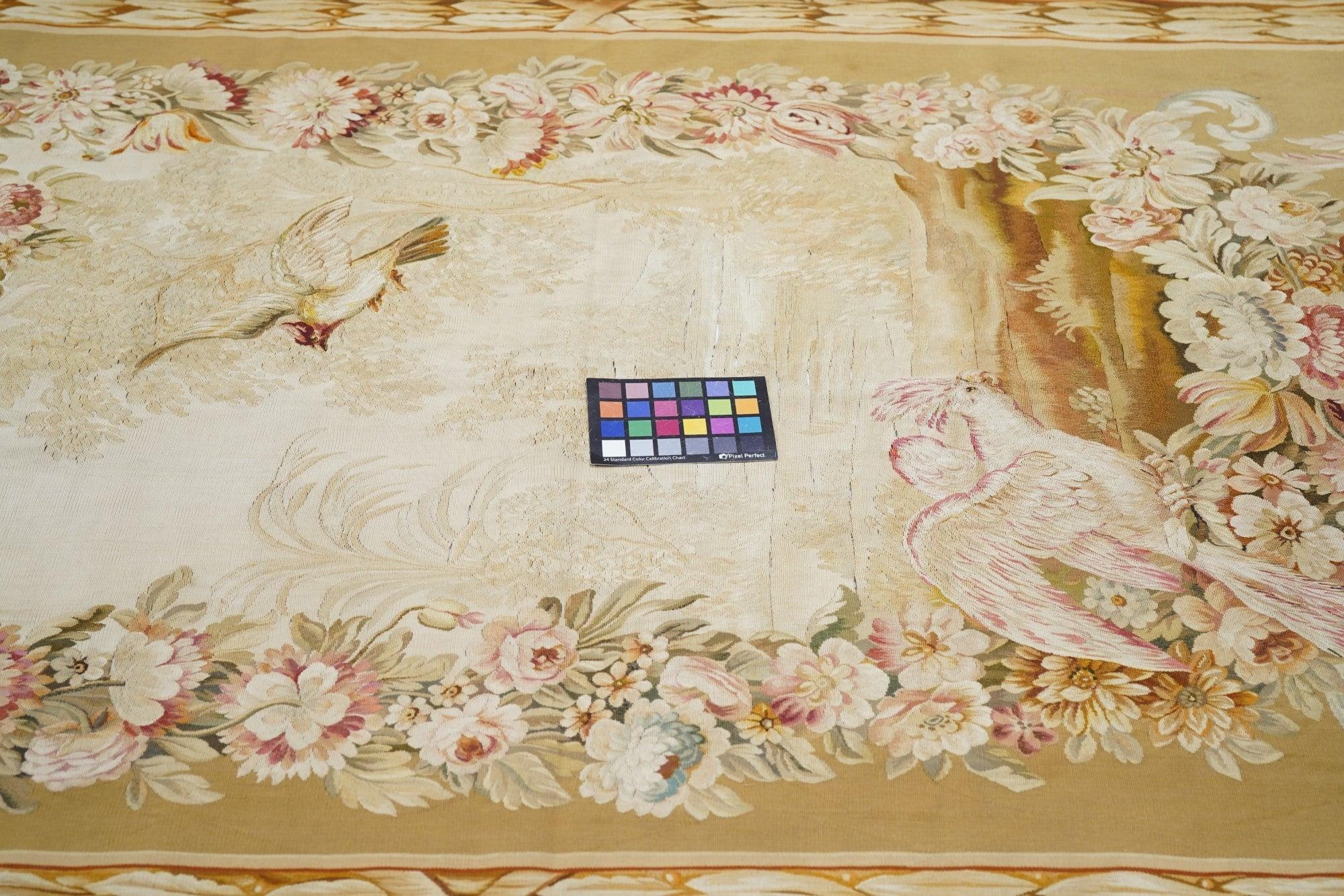 Antique French Tapestry 4'2'' x 10'2'' For Sale 1