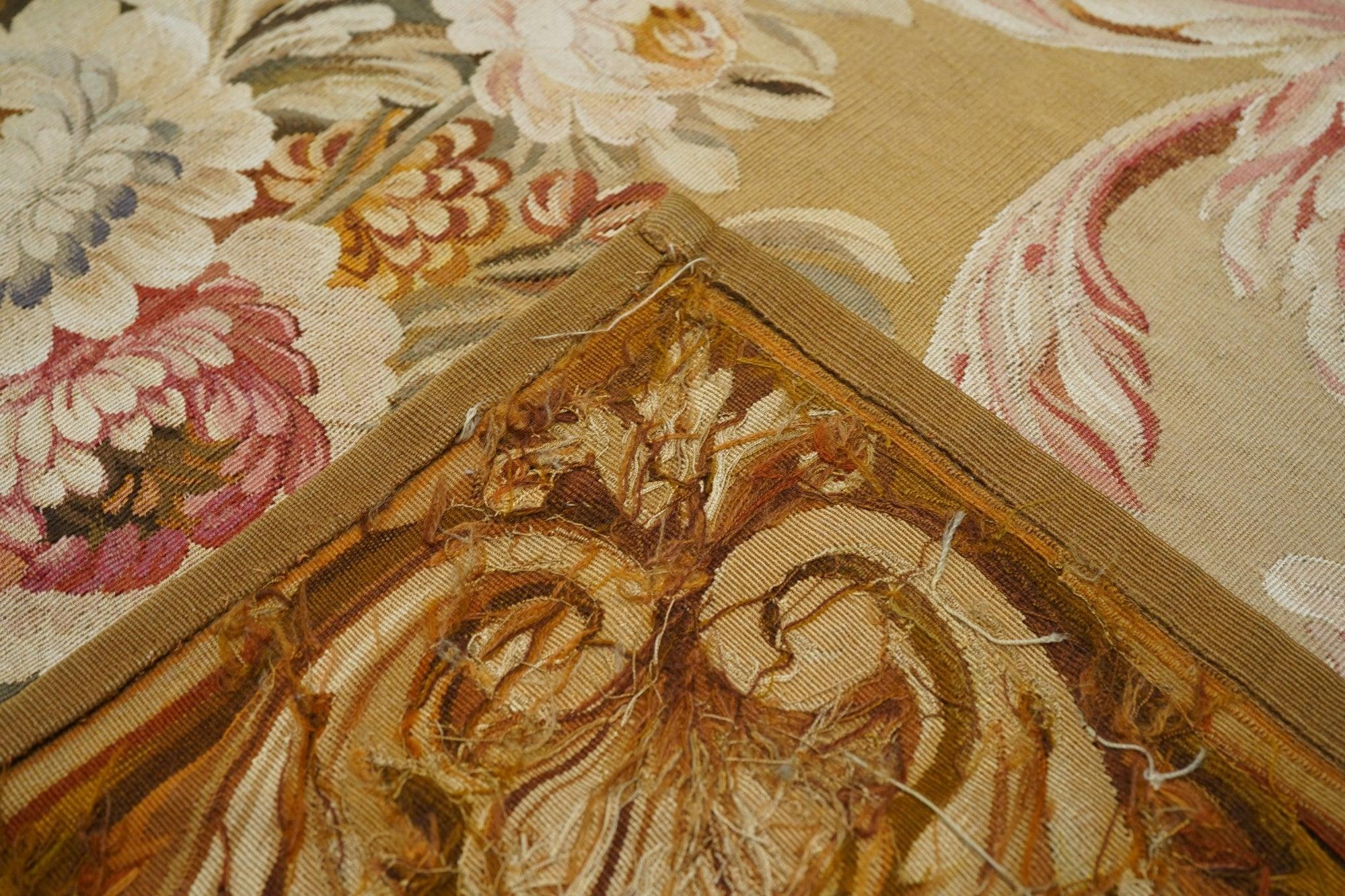 Antique French Tapestry 4'2'' x 10'2'' For Sale 2