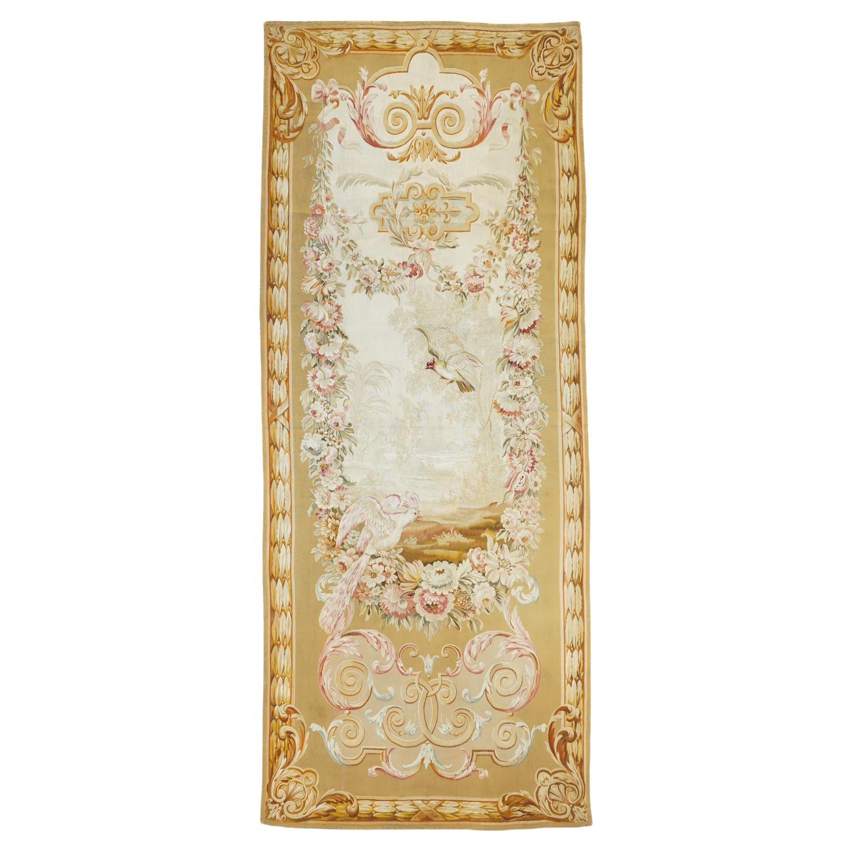 Antique French Tapestry 4'2'' x 10'2''